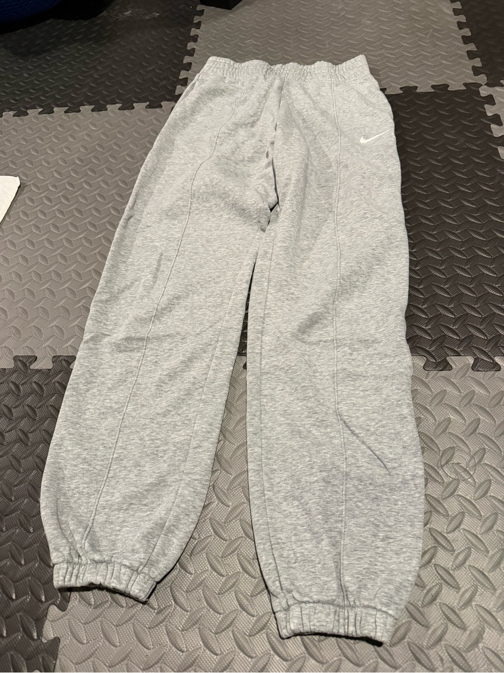 Nike Gray joggers with Swoosh